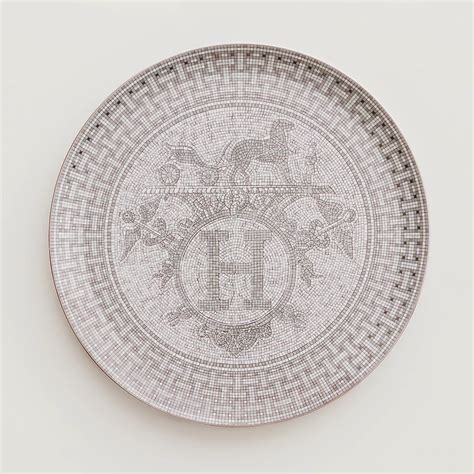 plat a tarte hermes mosaique au 24 platine 